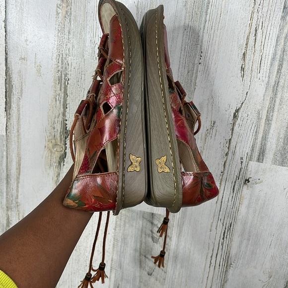 Alegria Valerie Southwestern Romance Womens 9 US 39 EU Shoes Lace Sandals - Picture 9 of 12